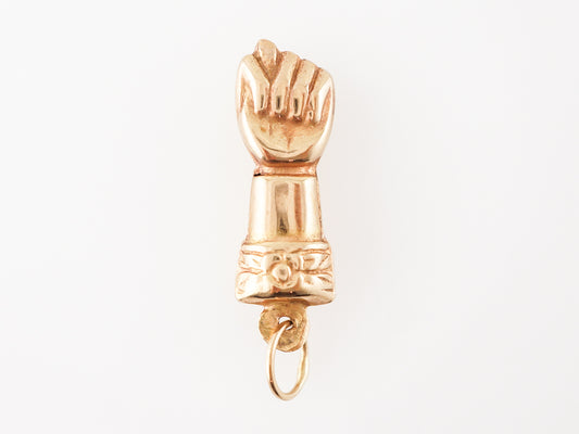 Mano Figa Pendant Charm in 18k Yellow Gold