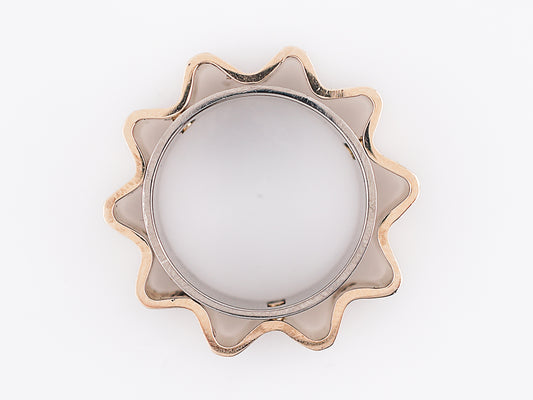 Mobile Right Hand Ring Modern in 18k Yellow & White Gold