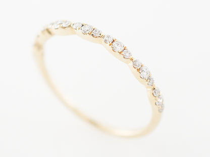 Modern .21 Diamond Wedding Band in Yellow Gold