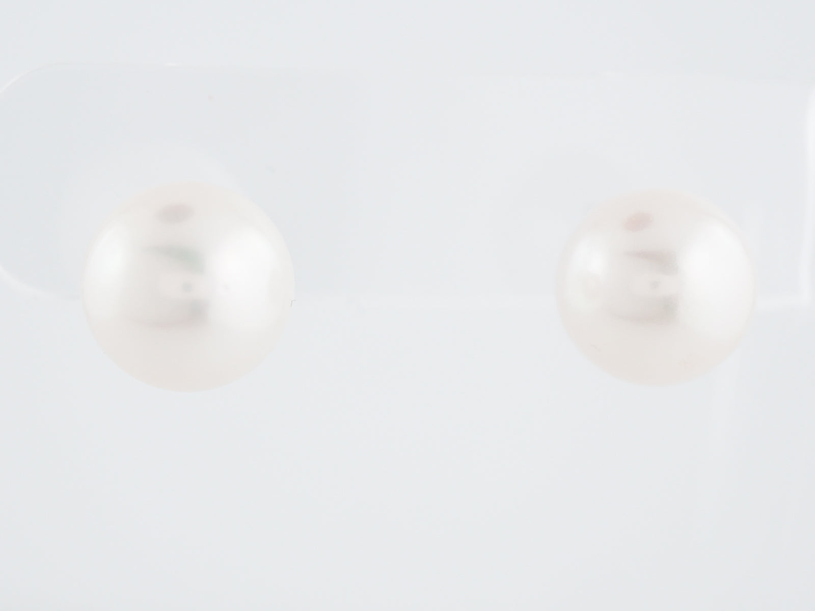 Modern Earrings Pearl in 14k White Gold