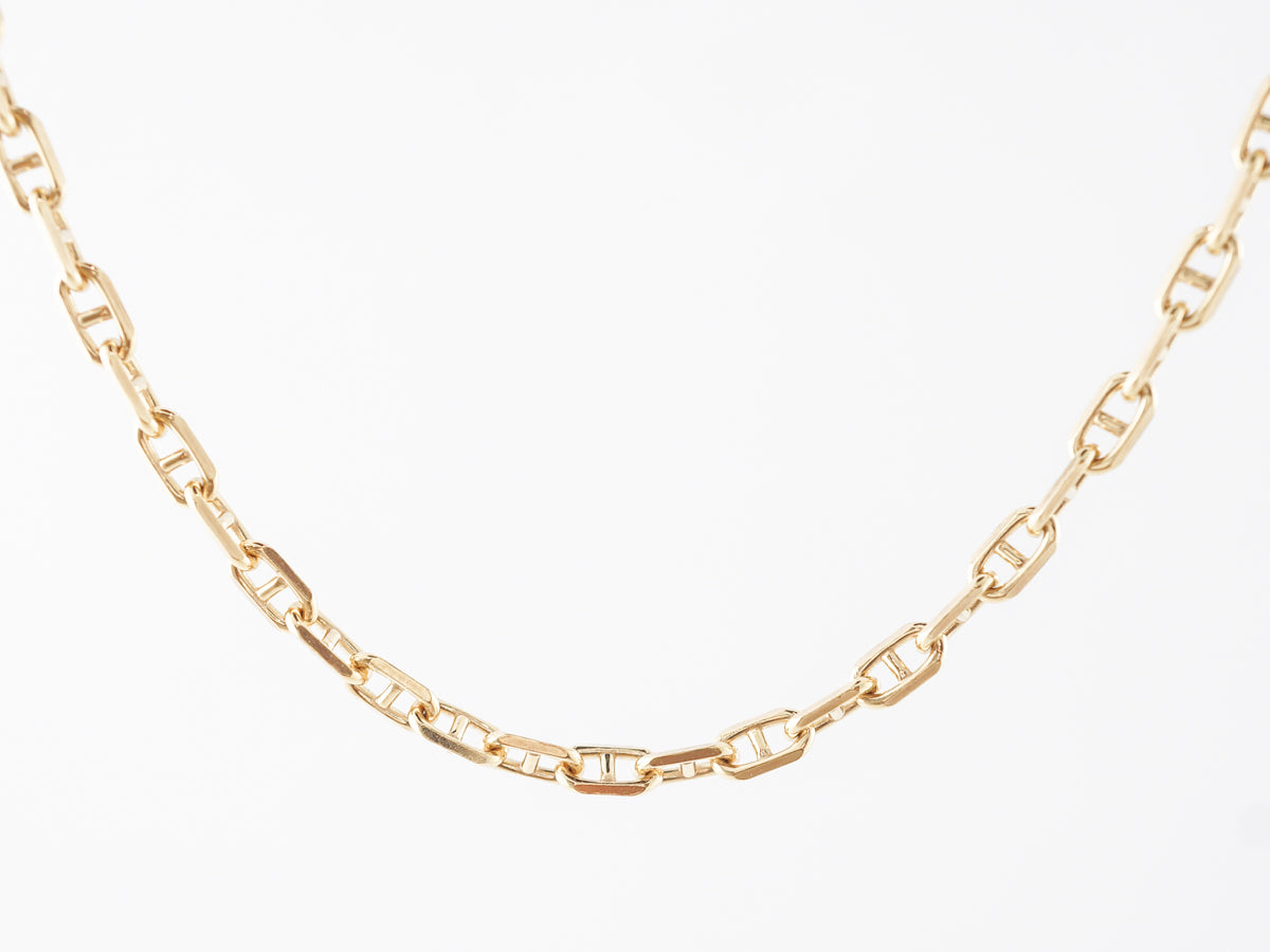 28 inch Yellow Gold Italian Chain