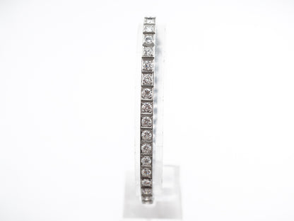 4 Carat Round Diamond Bracelet in Platinum