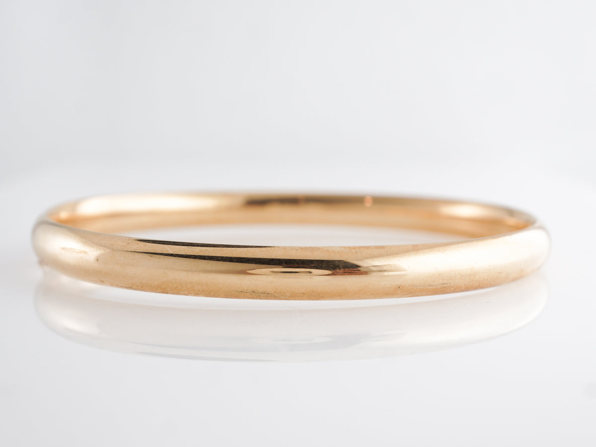 Polished Bangle Bracelet in 14k Yellow Gold