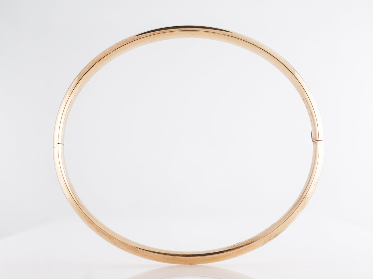 Polished Bangle Bracelet in 14k Yellow Gold