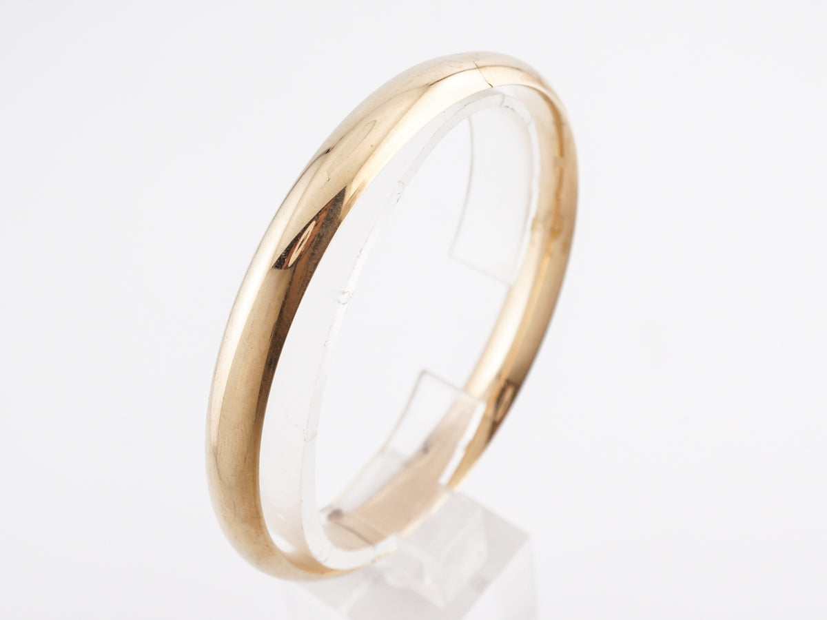 Simple Bangle Bracelet in 14k Yellow Gold