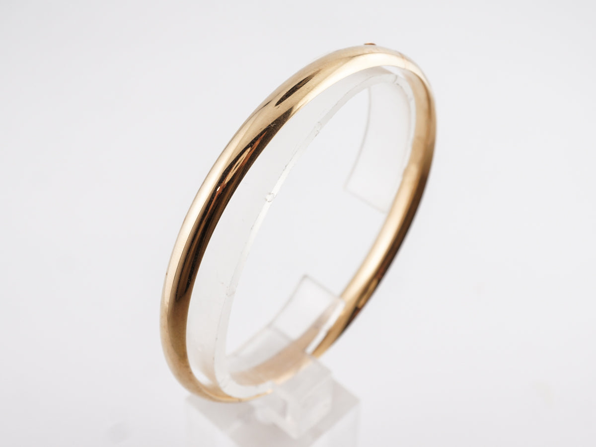 Polished Bangle Bracelet in 14k Yellow Gold