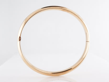 Simple Bangle Bracelet in 14k Yellow Gold