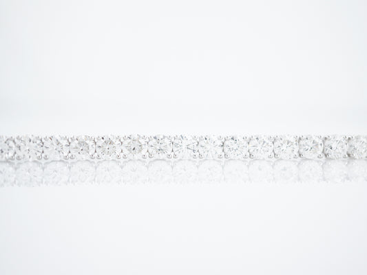 ***RTV***Modern Bracelet GIA 14.46 Round Brilliant Cut Diamonds in Platinum