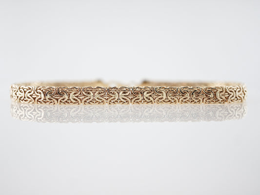 Modern Byzantine Bracelet in 14k Yellow Gold