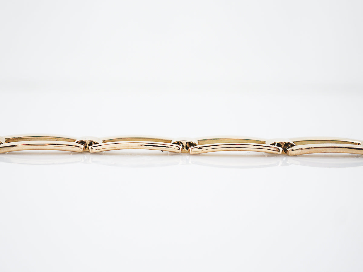 Bracelet Modern Chain Link in 18K Yellow Gold