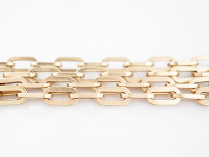 Modern Heavy Long 33" Chain Necklace in 14k Yellow Gold