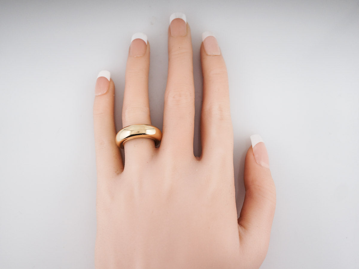 Modern Right Hand Ring Chaumet in 18k Yellow Gold