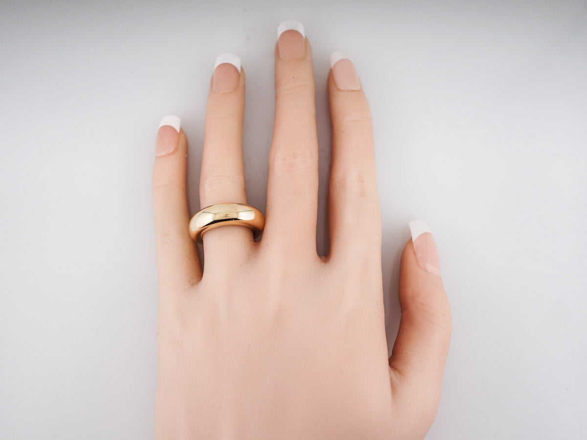 Modern Chaumet Right Hand Ring in 18k Yellow Gold