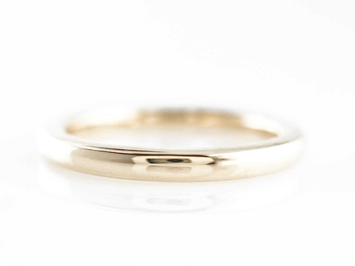 Modern Comfort Fit Wedding Band in 14k Yellow Gold