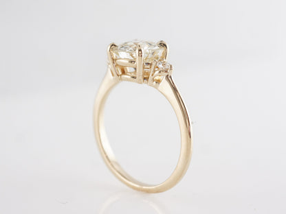 1.43 Old European Diamond Engagement Ring in 14k Yellow Gold