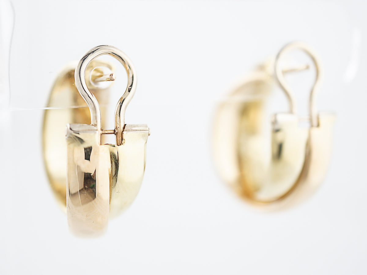 Modern Earrings in 18K Yellow Gold