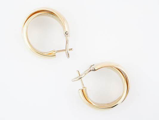 Modern Earrings in 18K Yellow Gold