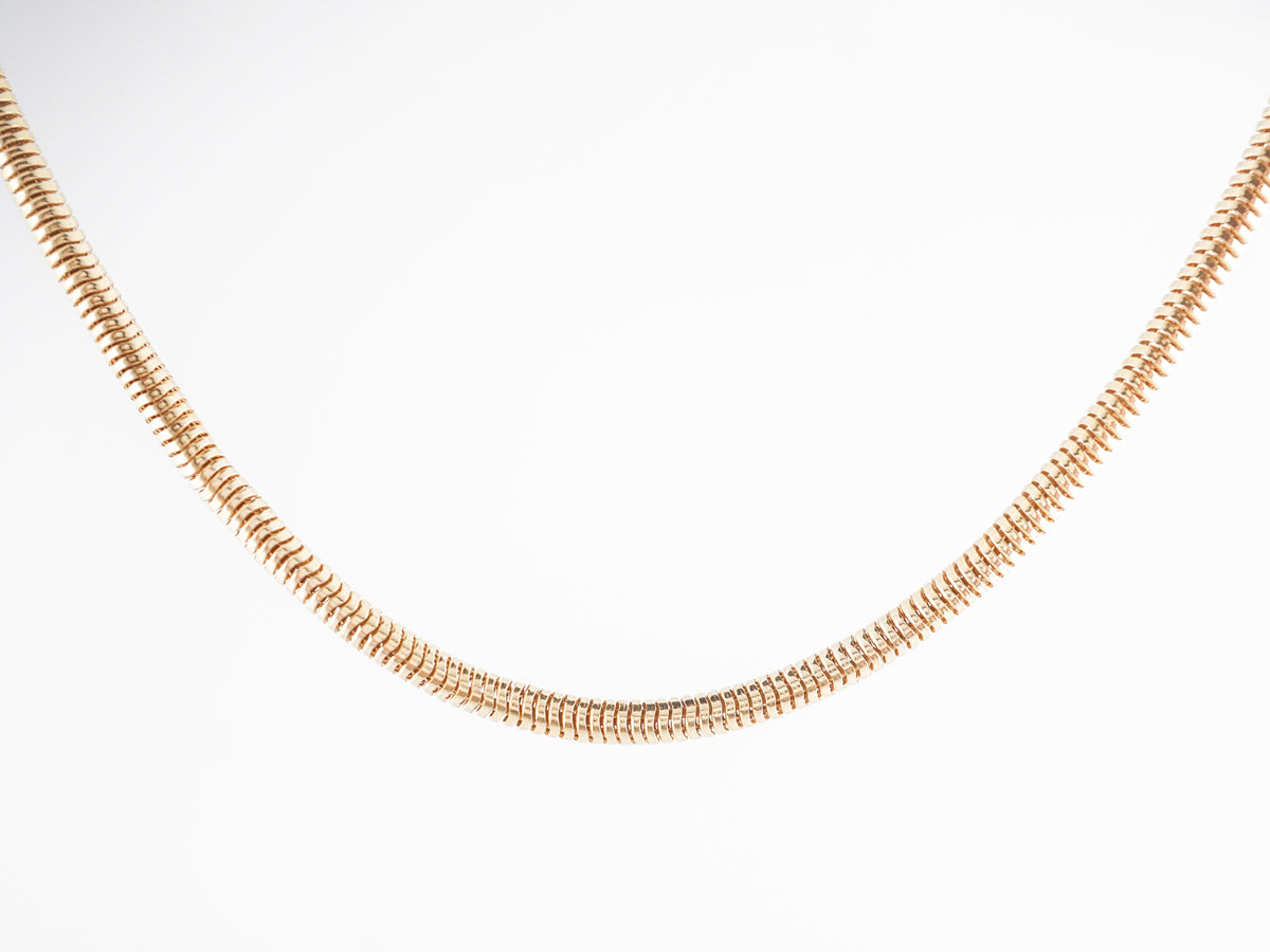 Modern Italian Necklace in Woven 14k Yellow Gold