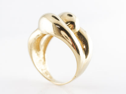 Knotted Right Hand Ring in 18k Yellow Gold