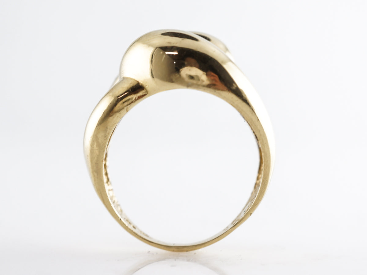 Knotted Right Hand Ring in 18k Yellow Gold