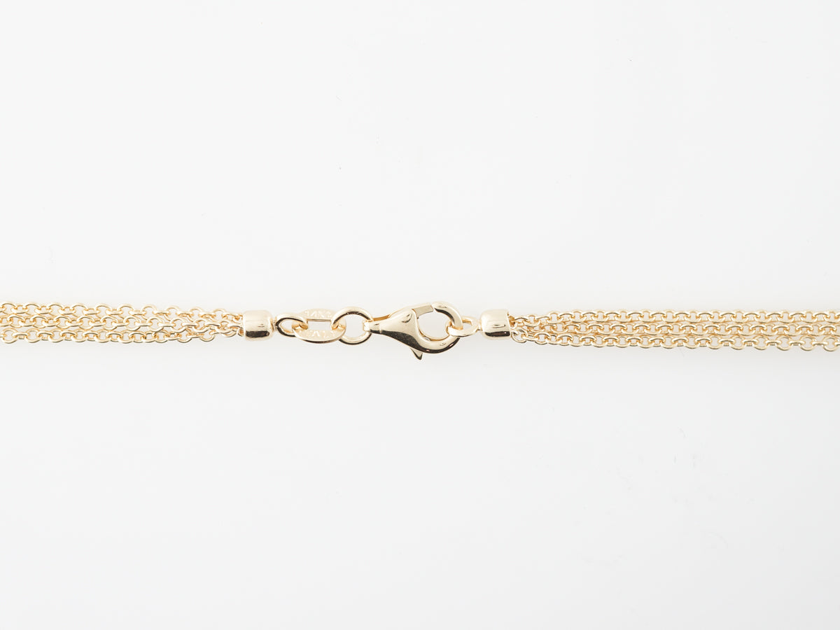 Multi Strand Necklace in 14k Yellow Gold