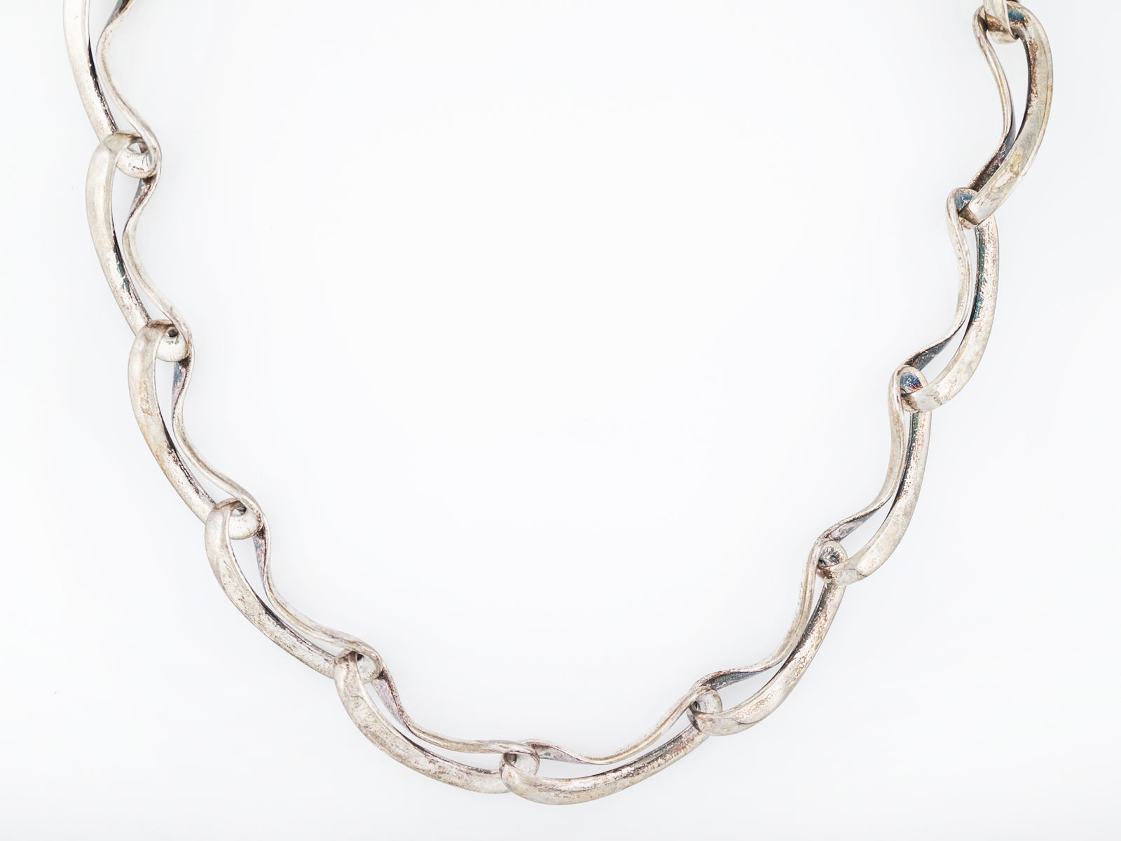 Vintage Georg Jensen Sterling Silver Twist Necklace Collar Denmark 90s –  antiques-art-design