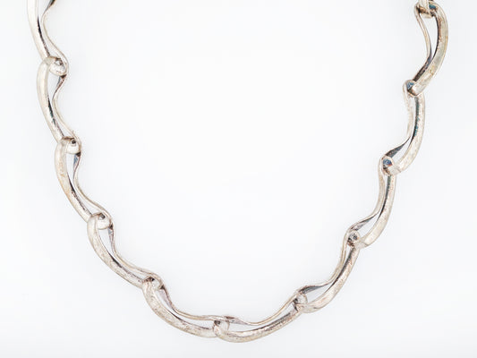 Modern Necklace Georg Jensen Chain in Sterling Silver