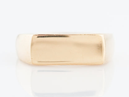 Signet Right Hand Ring Modern in 20k Yellow Gold