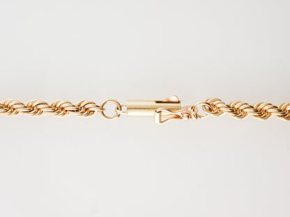 Modern Thick Braided Necklace in 14k Yellow Gold