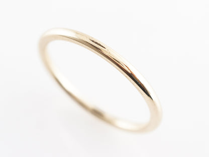 Simple Modern Wedding Band in 14k Yellow Gold