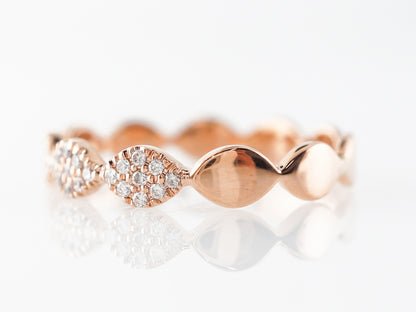 Rose Gold Pave Diamond Cluster Ring in 18k