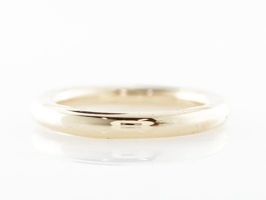 Plain Men's Wedding Band in 18K Yellow Gold