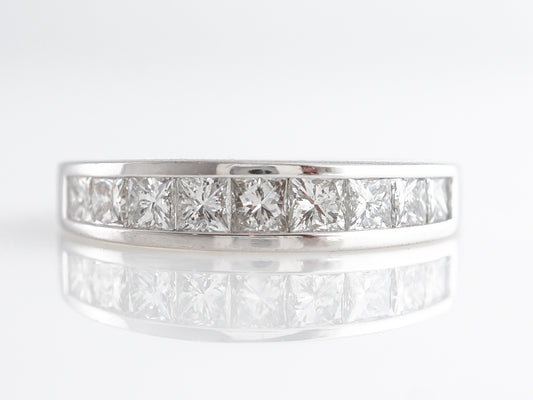 Princess Cut Diamond Eternity Band in Platinum