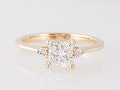 Princess Cut Diamond Solitaire Engagement Ring in 14k