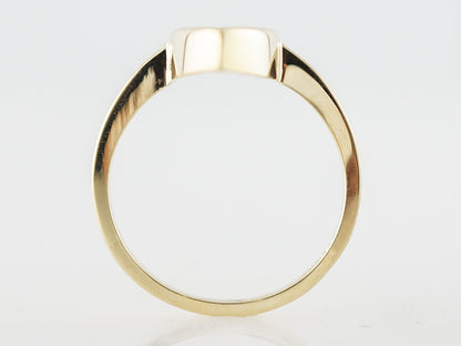 Right Hand Ring Modern .13 Round Brilliant Cut Diamonds in 18k Yellow Gold