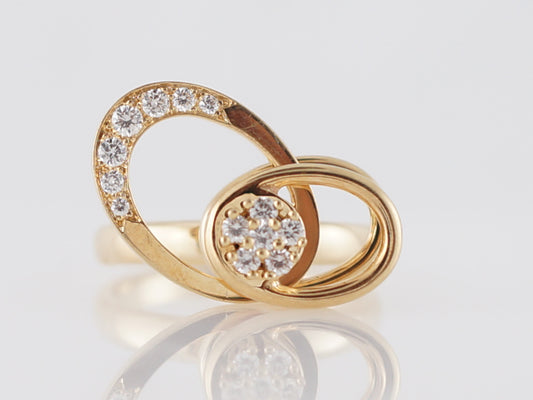 Diamond Spinning Ring in 14k Yellow Gold