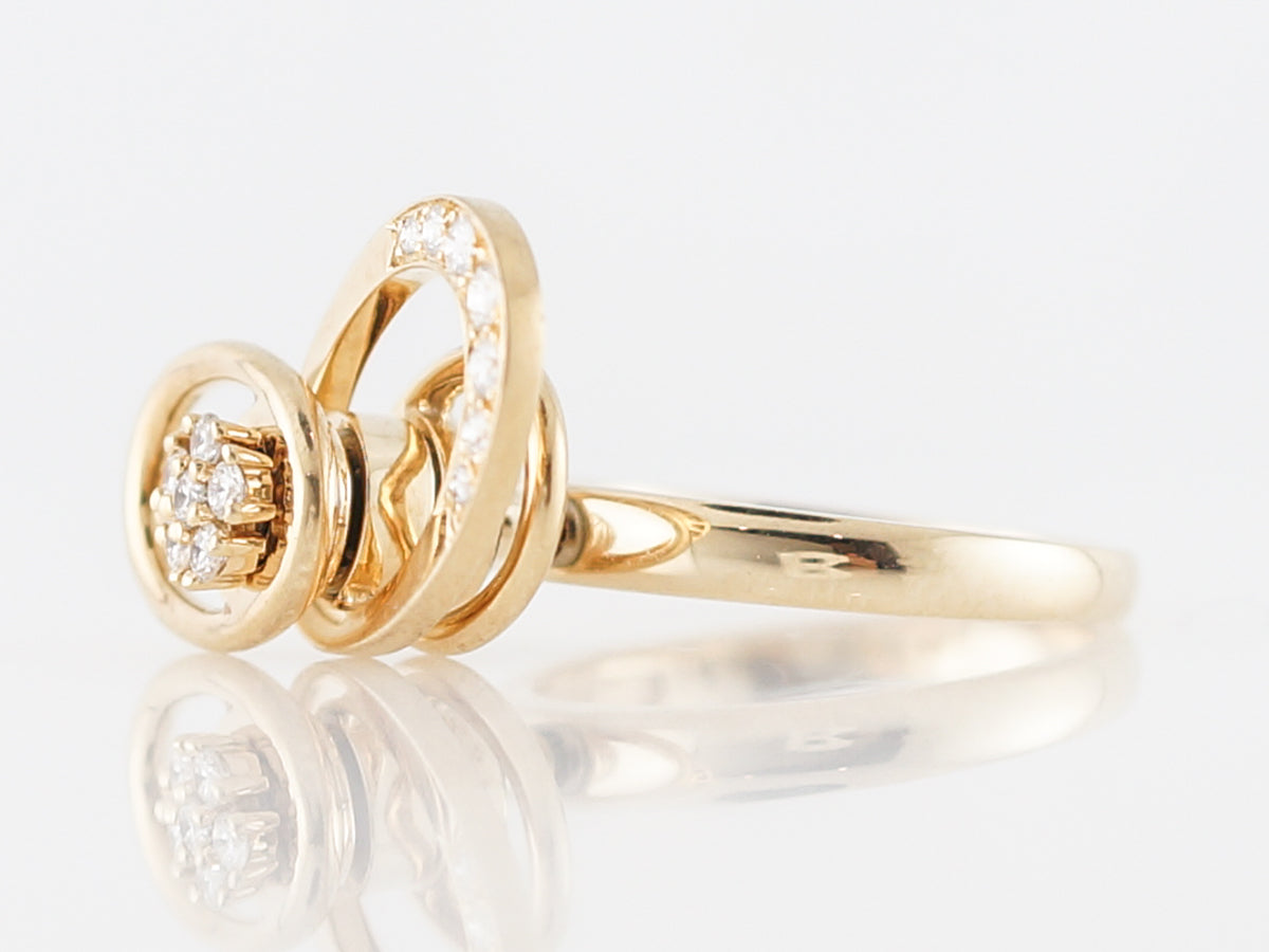Diamond Spinning Ring in 14k Yellow Gold