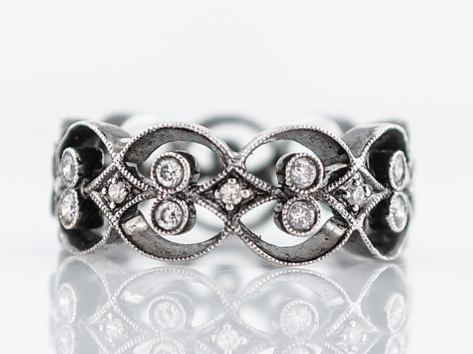 Right Hand Rund Example Right Hand Ring Modern .49 Round Brilliant Cut Diamonds – Filigree Jewelers