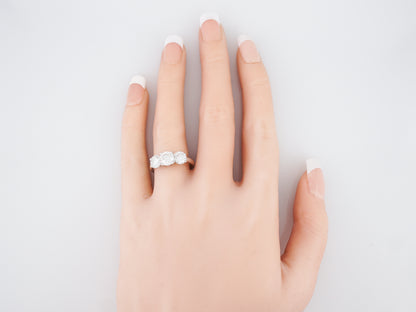 Right Hand Ring Modern 2.54 ctw GIA Round Brilliant Cut Diamonds in 18K White Gold