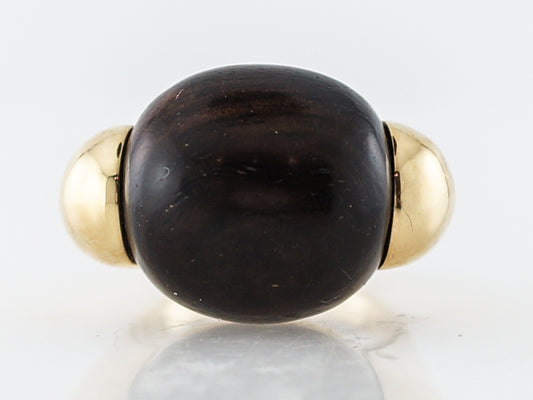 ***RTV11/23***Right Hand Ring Modern 17.22 Golf Ball in 18k Yellow Gold