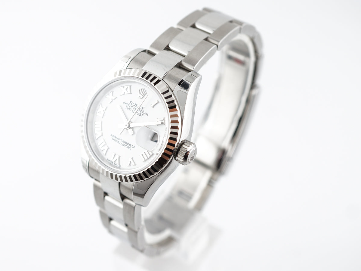 Rolex Datejust Oyster Women's Watch in 18k White Gold & Stainless Steel
