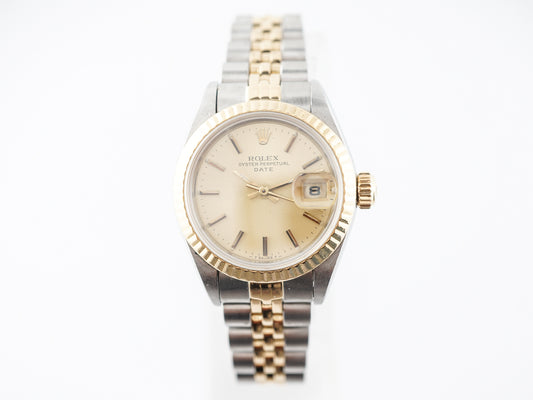 Rolex Women's Watch Two Tone in 14k Yellow Gold