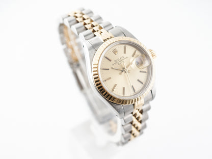 Rolex Women's Watch Two Tone in 14k Yellow Gold