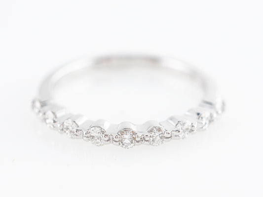 .36 Diamond Wedding Band in 14k White Gold