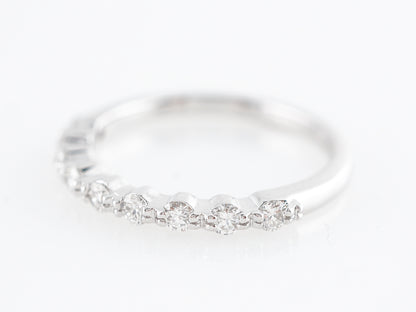 .36 Diamond Wedding Band in 14k White Gold