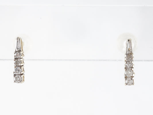 Diamond Stud Earring Climbers in 14k Yellow Gold