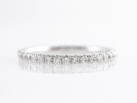 .27 Diamond Wedding Band in 14k White Gold