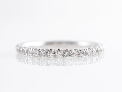 Simple .27 Diamond Band in 14k White Gold