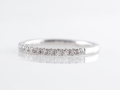 Simple .27 Diamond Band in 14k White Gold
