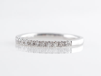 Simple .25 Diamond Band in 14k White Gold